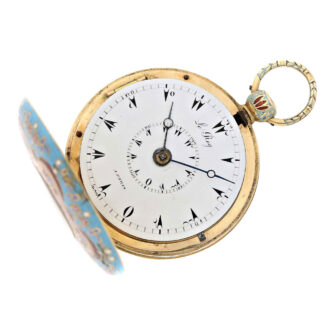 Gold and enamel verge for the Ottoman market Circa 1820