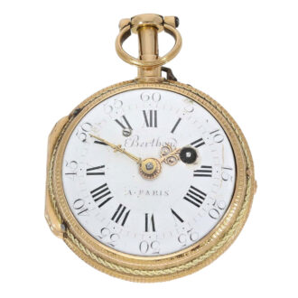 French gold and enamel quarter repeating verge Circa 1760