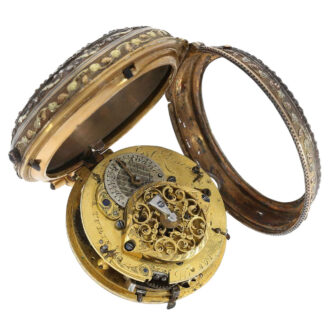 Italian quarter repeating à toc et à tact verge watch Circa 1770