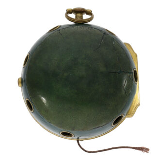German metal and leather repeating coach clock Circa 1750