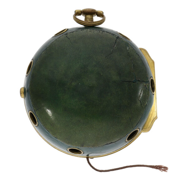 German metal and leather repeating coach clock Circa 1750 German metal and leather repeating coach clock Circa 1750