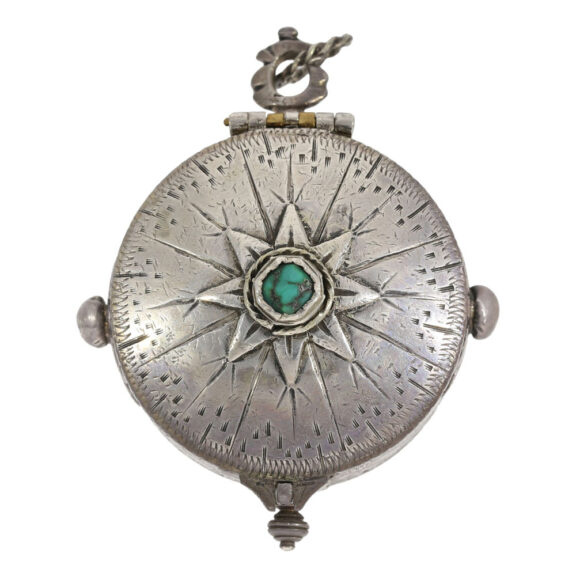 Unique Swiss silver and enamel pendant watch Circa 1687 Unique Swiss silver and enamel pendant watch Circa 1687