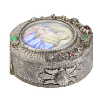 Unique Swiss silver and enamel pendant watch Circa 1687 Unique Swiss silver and enamel pendant watch Circa 1687