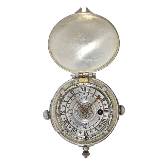 Unique Swiss silver and enamel pendant watch Circa 1687 Unique Swiss silver and enamel pendant watch Circa 1687