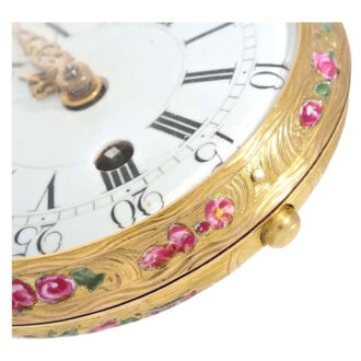 Very fine French gold and enamel verge watch Circa 1760