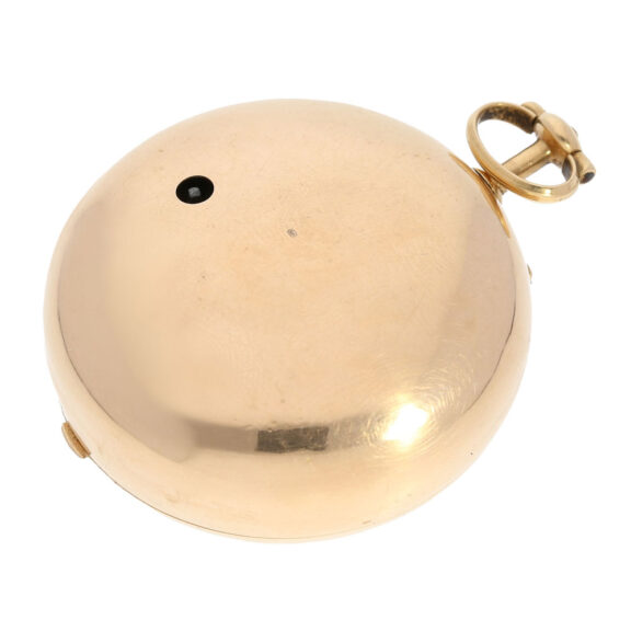 English gold pair cased repoussé pocket watch Circa 1750 English gold pair cased repoussé pocket watch Circa 1750
