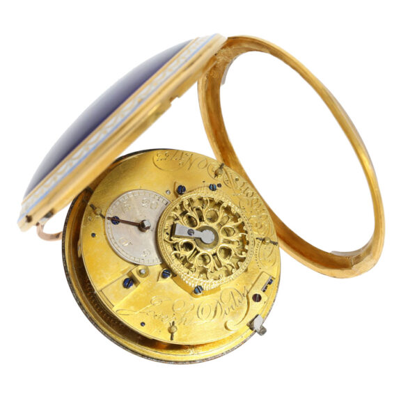 Exquisite English gold and enamel verge watch Circa 1810 Exquisite English gold and enamel verge watch Circa 1810