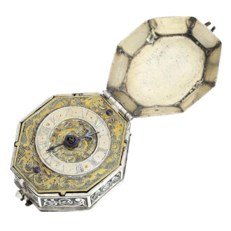 Decorative silver Renaissance style pendant watch Circa 1850