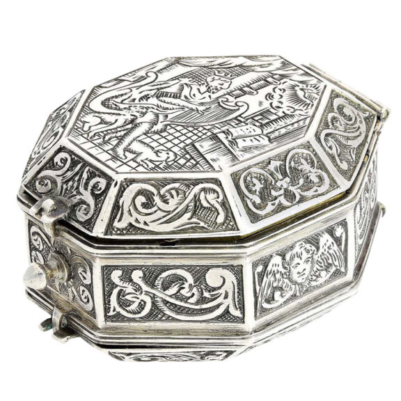 Decorative silver Renaissance style pendant watch Circa 1850 Decorative silver Renaissance style pendant watch Circa 1850
