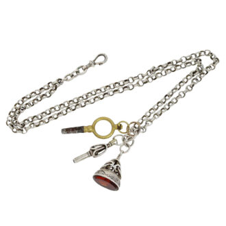 Decorative silver Renaissance style pendant watch Circa 1850