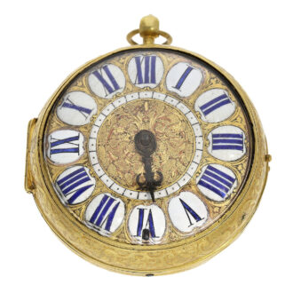 Early French gilt Louis XIV oignon pocket watch Circa 1690 Early French gilt Louis XIV oignon pocket watch Circa 1690