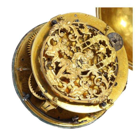 Early French gilt Louis XIV oignon pocket watch Circa 1690 Early French gilt Louis XIV oignon pocket watch Circa 1690