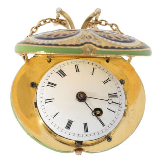 Swiss 18k gold and enamel butterfly form watch Circa1810