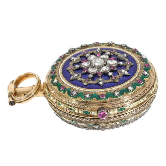 French 18k gold decorated repeater à toc et à tact Circa 1770 French 18k gold decorated repeater à toc et à tact Circa 1770
