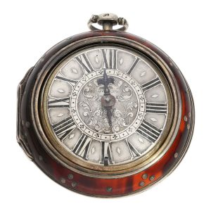 Interesting Swiss silver pair cased verge watch Circa 1690