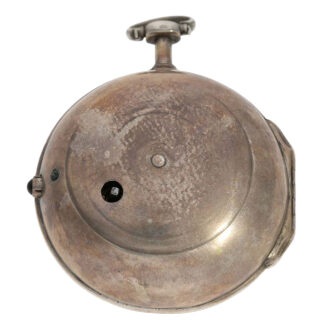 Interesting Swiss silver pair cased verge watch Circa 1690