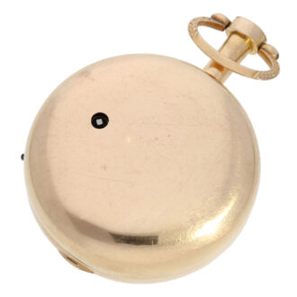 English rose gold pair cased verge pocket watch Circa 1800