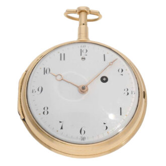 French 18 carat rose gold quarter repeating verge Circa 1820