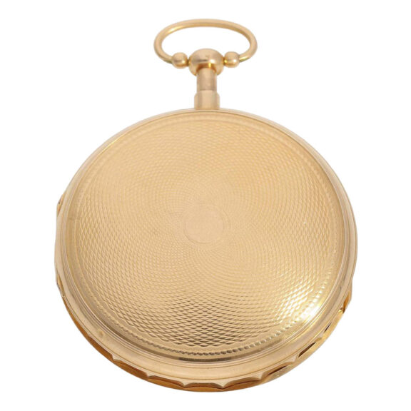 Swiss rose gold quarter repeating watch with date Circa 1800 Swiss rose gold quarter repeating watch with date Circa 1800