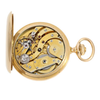 Swiss 18k gold hunting cased ankerchronometer Circa 1905