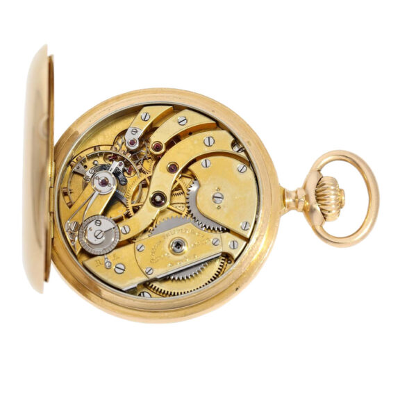 Swiss 18k gold hunting cased ankerchronometer Circa 1905 Swiss 18k gold hunting cased ankerchronometer Circa 1905