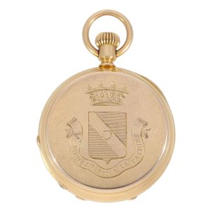 Swiss rose gold hunting cased lever pocket watch Circa 1870