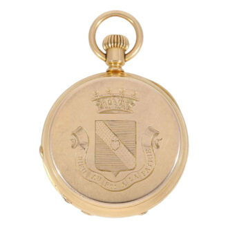 Swiss rose gold hunting cased lever pocket watch Circa 1870