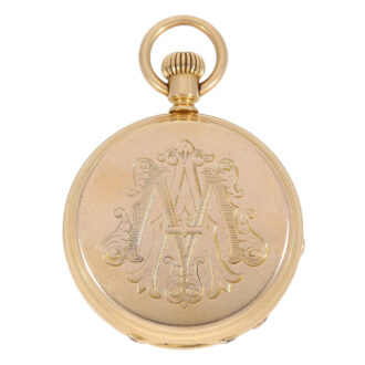 Swiss rose gold hunting cased lever pocket watch Circa 1870