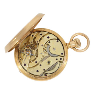 Swiss rose gold hunting cased lever pocket watch Circa 1870