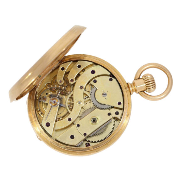 Swiss rose gold hunting cased lever pocket watch Circa 1870 Swiss rose gold hunting cased lever pocket watch Circa 1870