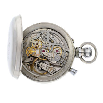 Very rare Swiss steel chronograph with register Circa 1950
