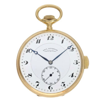 Swiss 18k gold open faced minute repeating lever Circa 1915