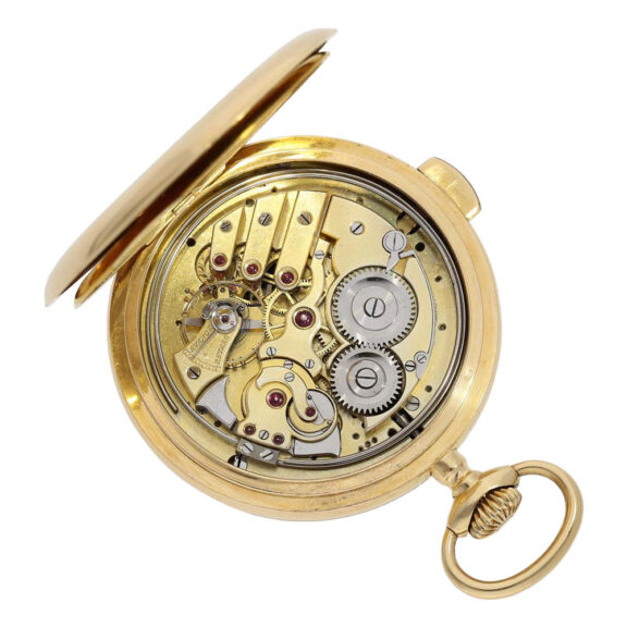 Swiss 18k gold open faced minute repeating lever Circa 1915 Swiss 18k gold open faced minute repeating lever Circa 1915