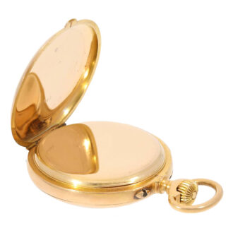 Swiss rose gold open faced minute repeating lever Circa 1900