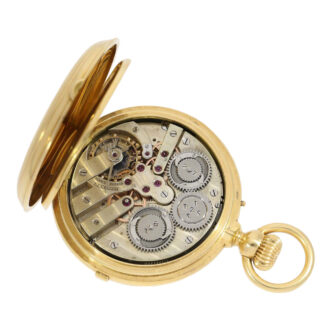 Technically interesting Swiss gold chronograph Circa 1872