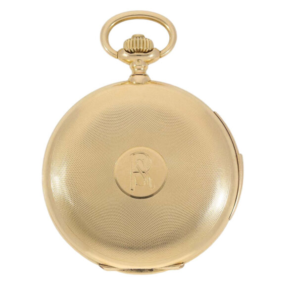 Swiss gold hunting cased minute repeating lever Circa 1915 Swiss gold hunting cased minute repeating lever Circa 1915