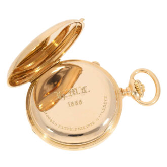 Swiss gold ankerchronometer with chronograph Circa 1885