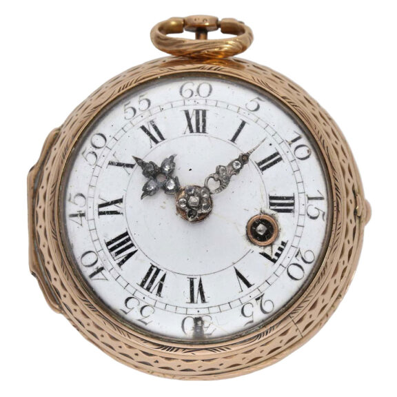 Extremely rare German gold and onyx verge watch Circa 1770 Extremely rare German gold and onyx verge watch Circa 1770