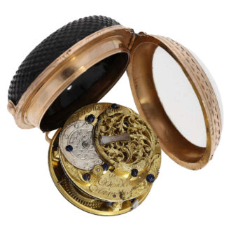 Extremely rare German gold and onyx verge watch Circa 1770 Extremely rare German gold and onyx verge watch Circa 1770