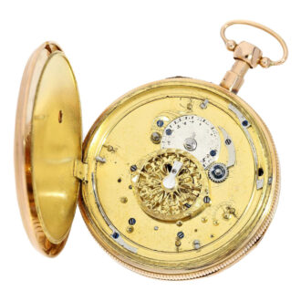 Swiss quarter repeater with Jacquemart automaton Circa 1820