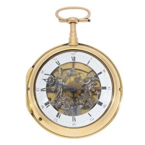 English/Swedish gold quarter repeating verge watch Circa 1800