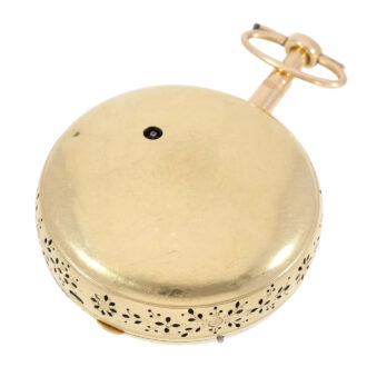 English/Swedish gold quarter repeating verge watch Circa 1800 English/Swedish gold quarter repeating verge watch Circa 1800