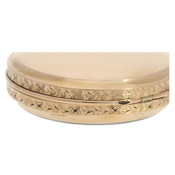 Swiss gold Jacquemart verge for the English market Circa 1800 Swiss gold Jacquemart verge for the English market Circa 1800