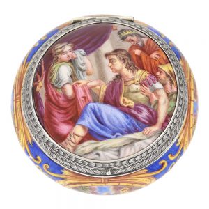 French enamelled case with concealed watch Circa 1690/1740