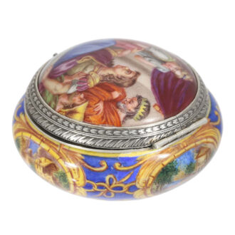French enamelled case with concealed watch Circa 1690/1740 French enamelled case with concealed watch Circa 1690/1740