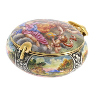 French gold and enamel 'school of Blois' lever Circa 1640/1650