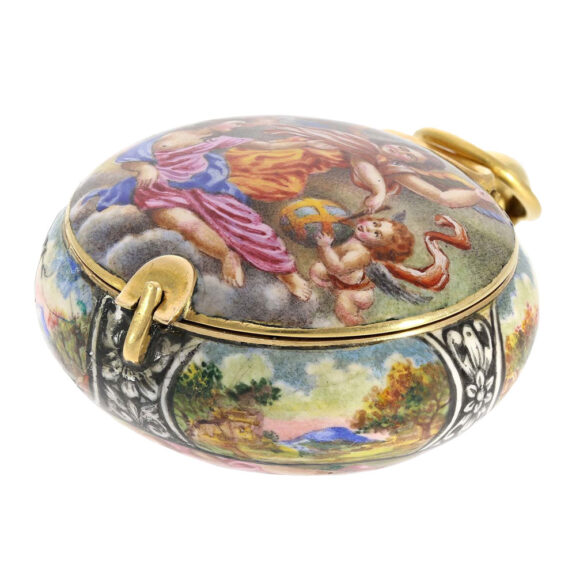 French gold and enamel 'school of Blois' lever Circa 1640/1650 French gold and enamel 'school of Blois' lever Circa 1640/1650