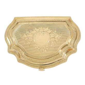 Gold, enamel and diamond set snuffbox with watch Circa 1840 Gold, enamel and diamond set snuffbox with watch Circa 1840