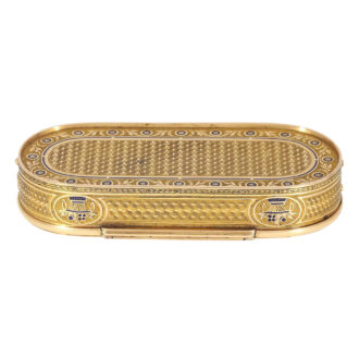 Swiss snuffbox with watch and musical movement Circa 1810