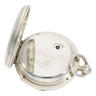 French silver chronometer constructed in England Circa 1879